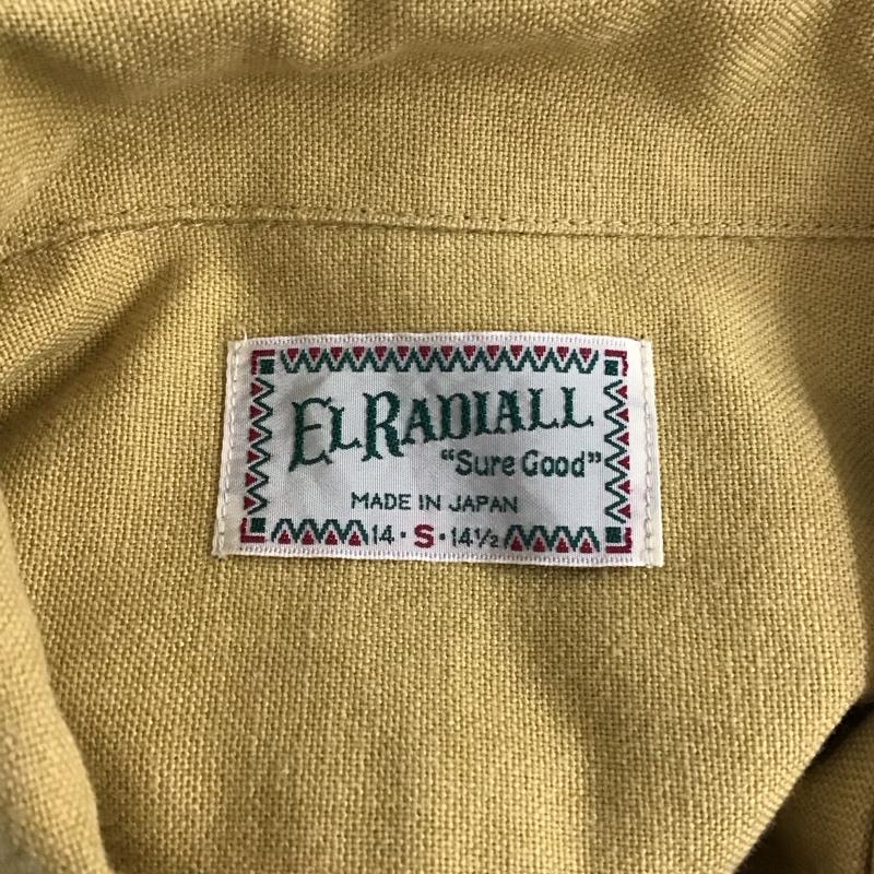 ラディアル RADIALL シャツ、ブラウス 長袖 S ロゴ、文字 X 刺繍 マスタード / マスタード /  メンズ USED 古着 中古 10123273