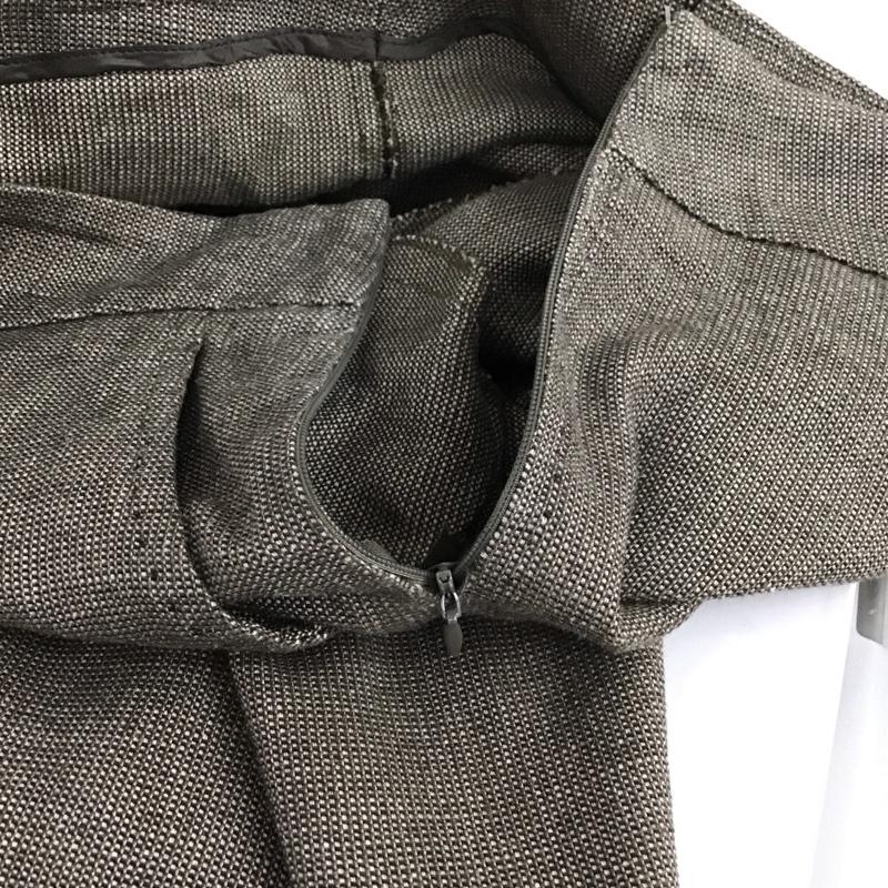 マックスマーラ MaxMara パンツ スラックス スラックスパンツ ワイドパンツ センタータックパンツ 36 無地 茶 / ブラウン /  レディース USED 古着 中古 10133043