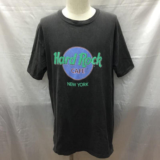 ハードロックカフェ HARD ROCK CAFE Tシャツ 半袖 半袖カットソー プリントTシャツ クルーネックカットソー 90s 古着 XL ロゴ、文字 黒 / ブラック /  メンズ USED 古着 中古 10118650
