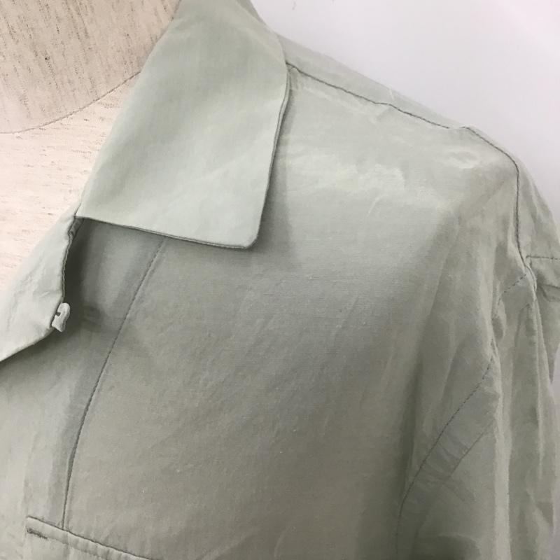 ブフト bukht シャツ、ブラウス 長袖 BV-926215 M 無地 薄緑 / ライトグリーン /  メンズ USED 古着 中古 10105755
