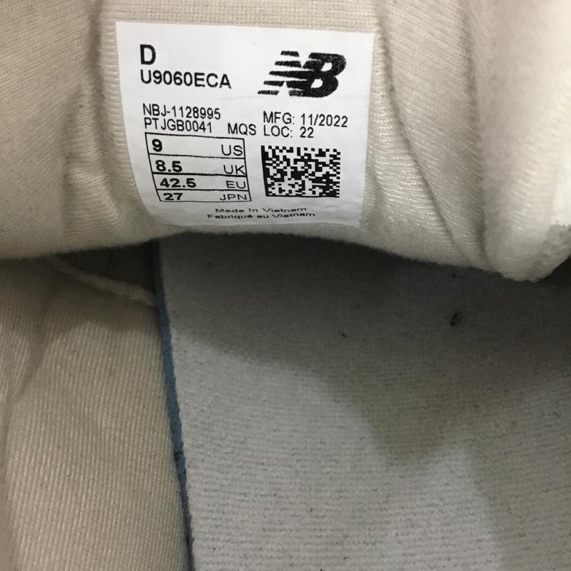 ニューバランス New Balance スニーカー スニーカー U9060ECA 27cm 27.0cm ロゴ、文字 白 / ホワイト / X 灰 / グレー /  メンズ USED 古着 中古 10109891