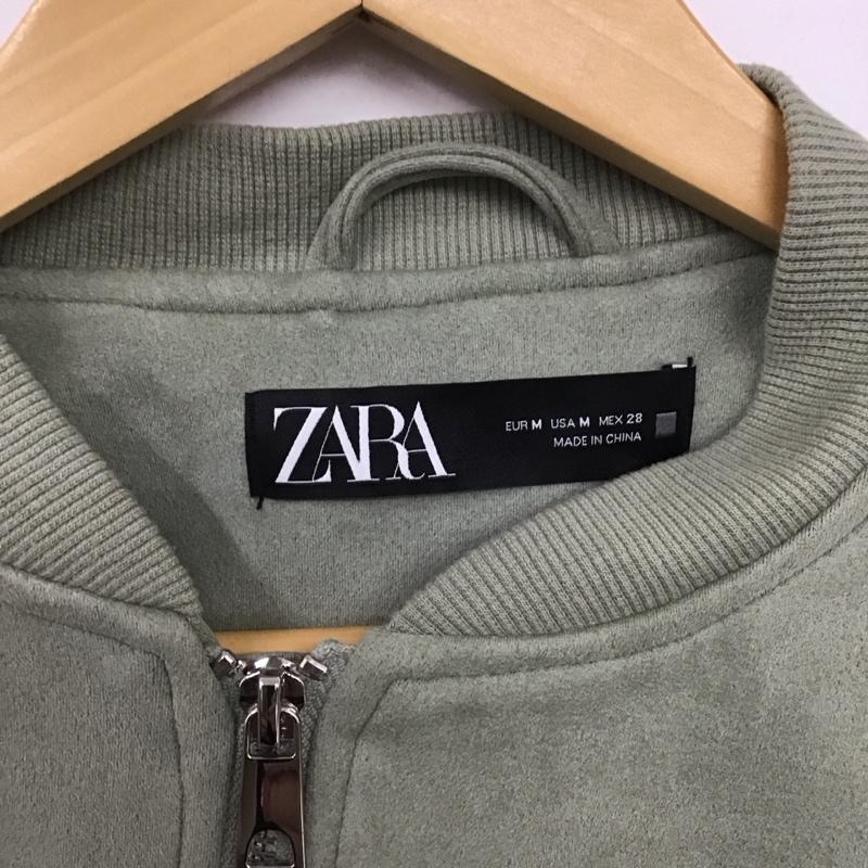 ザラ ZARA ジャケット、上着 ジャンパー、ブルゾン M 無地 薄緑 / ライトグリーン /  レディース USED 古着 中古 10124780