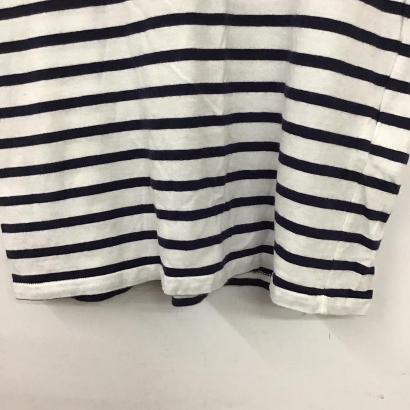 ポロラルフローレン POLO RALPH LAUREN Tシャツ 半袖 M ボーダー柄 白 / ホワイト / X 紺 / ネイビー /  レディース USED 古着 中古 10133803