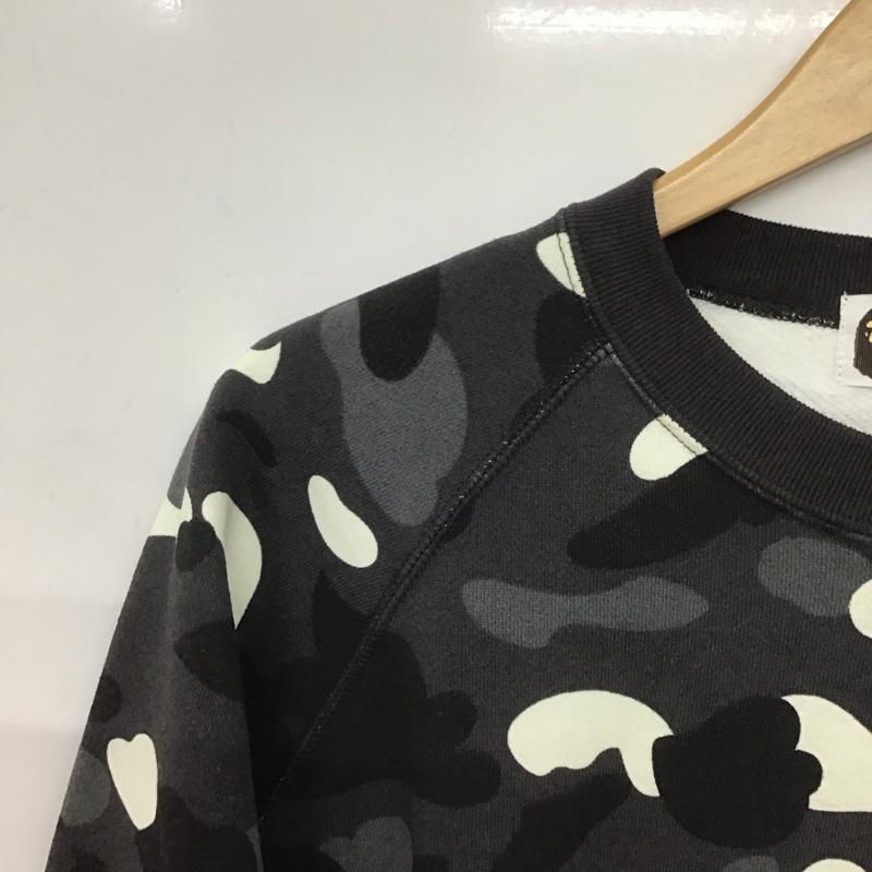 アベイシングエイプ A BATHING APE トレーナー 長袖 長袖トレーナー スウェット クルーネック プルオーバー XL プリント マルチカラー / マルチカラー /  メンズ USED 古着 中古 10146827