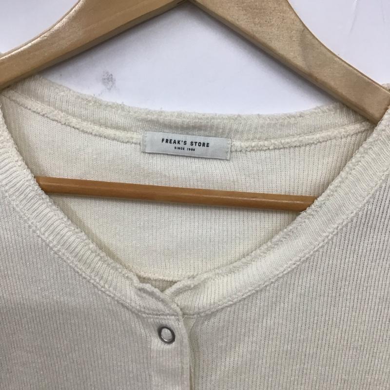 フリークスストア FREAK S STORE カーディガン 長袖 FREE 無地 オフホワイト / オフホワイト /  レディース USED 古着 中古 10129744