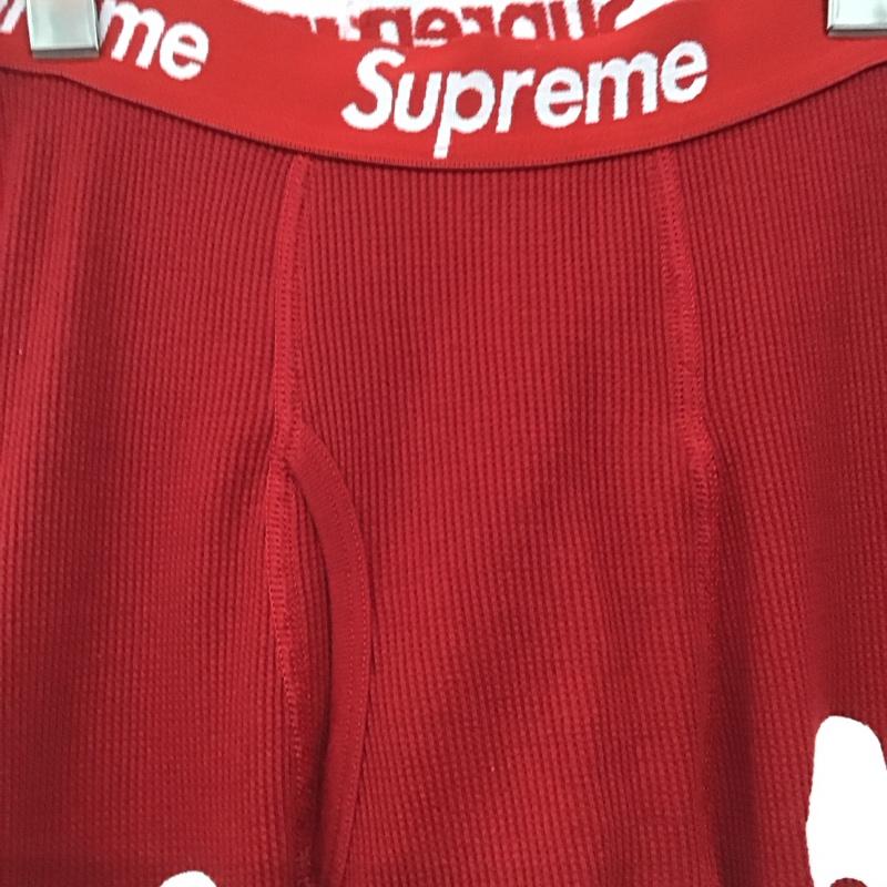シュプリーム Supreme ボトムス ボトムス 2023-24AW ヘインズ骸骨サーマルパンツ スパッツ アンダーウェア S ロゴ、文字 赤 / レッド /  メンズ USED 古着 中古 10142566