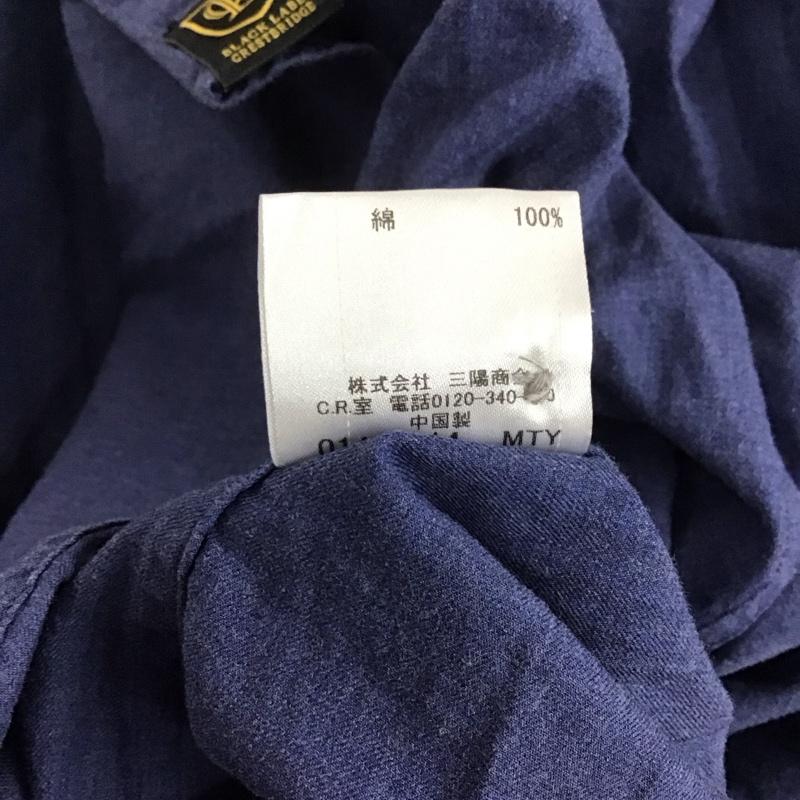 ブラックレーベルクレストブリッジ BLACK LABEL CRESTBRIDGE シャツ、ブラウス 長袖 長袖シャツ 無地シャツ カラーシャツ 無地 紺 / ネイビー /  メンズ USED 古着 中古 10127333
