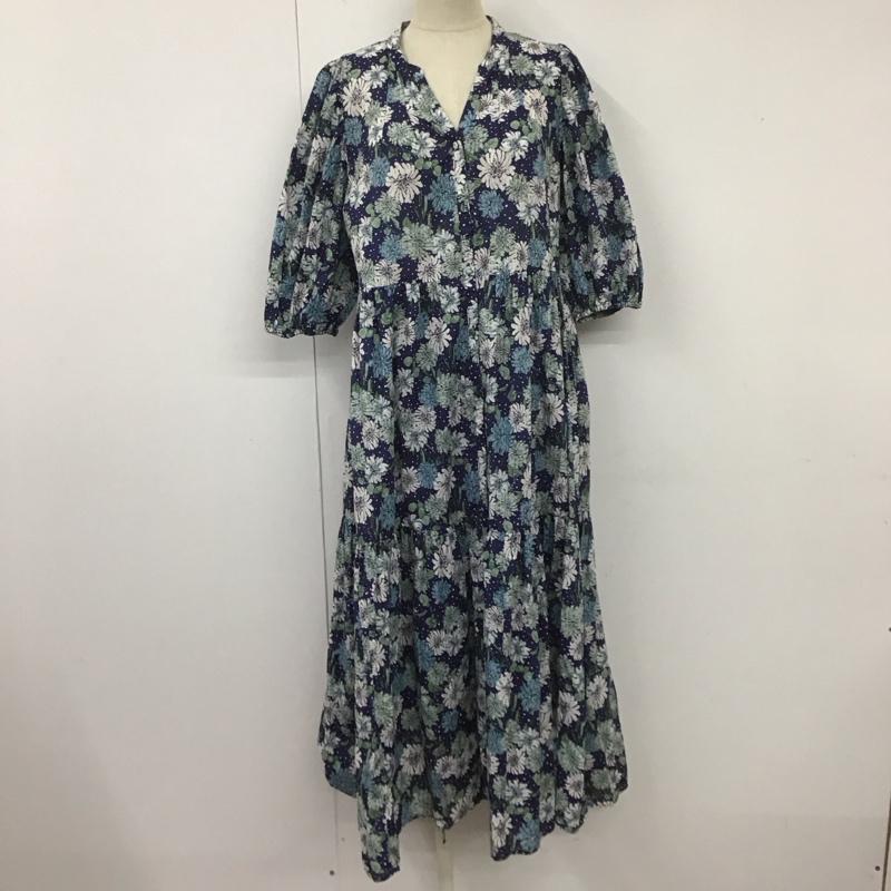 ユニクロ UNIQLO ワンピース ロングスカート 291-447343 ポール&ジョーコットンティアードワンピース ロングワンピース M 総柄 マルチカラー / マルチカラー /  レディース USED 古着 中古 10108035