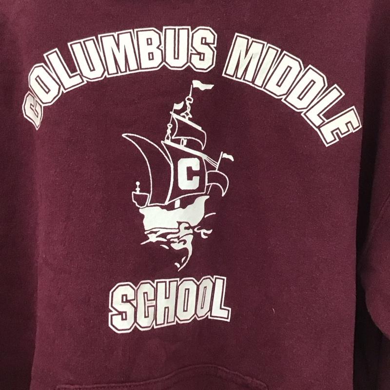 古着 USED パーカー 長袖 長袖パーカー プルオーバーパーカー スウェット M プリント えんじ / ワインレッド /  メンズ USED 古着 中古 10148759