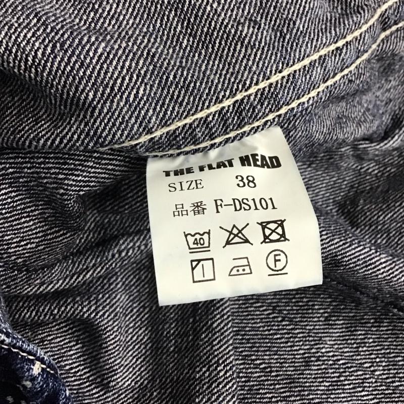 フラットヘッド The Flat Head シャツ、ブラウス 長袖 f-ds101 ウォバッシュウエスタンシャツ 長袖デニムシャツ 38 ストライプ インディゴ / インディゴ /  メンズ USED 古着 中古 10141808