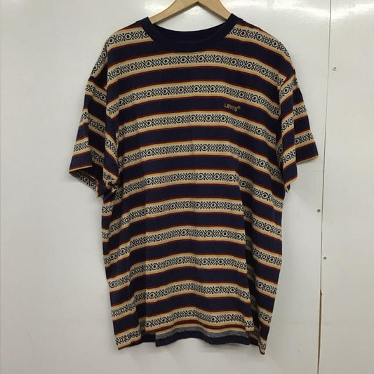 リーバイス Levi s Tシャツ 半袖 半袖カットソー プリントTシャツ クルーネックカットソー XL プリント マルチカラー / マルチカラー /  メンズ USED 古着 中古 10150134