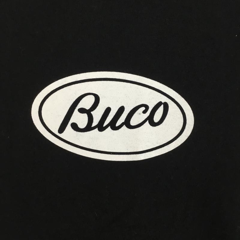 フラットヘッド The Flat Head Tシャツ 半袖 The Flat Head Buco コラボT 半袖 Tシャツ 38 ロゴ、文字 X プリント 黒 / ブラック /  メンズ USED 古着 中古 10129791