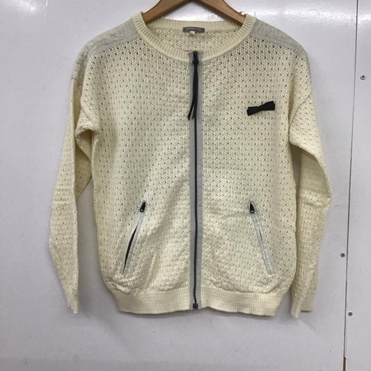 ジースターロゥ G-STAR RAW ジャケット、上着 ジャケット、ブレザー ジップアップジャケット ニットジャケット ノーカラー S 総柄 白 / ホワイト /  レディース USED 古着 中古 10132943