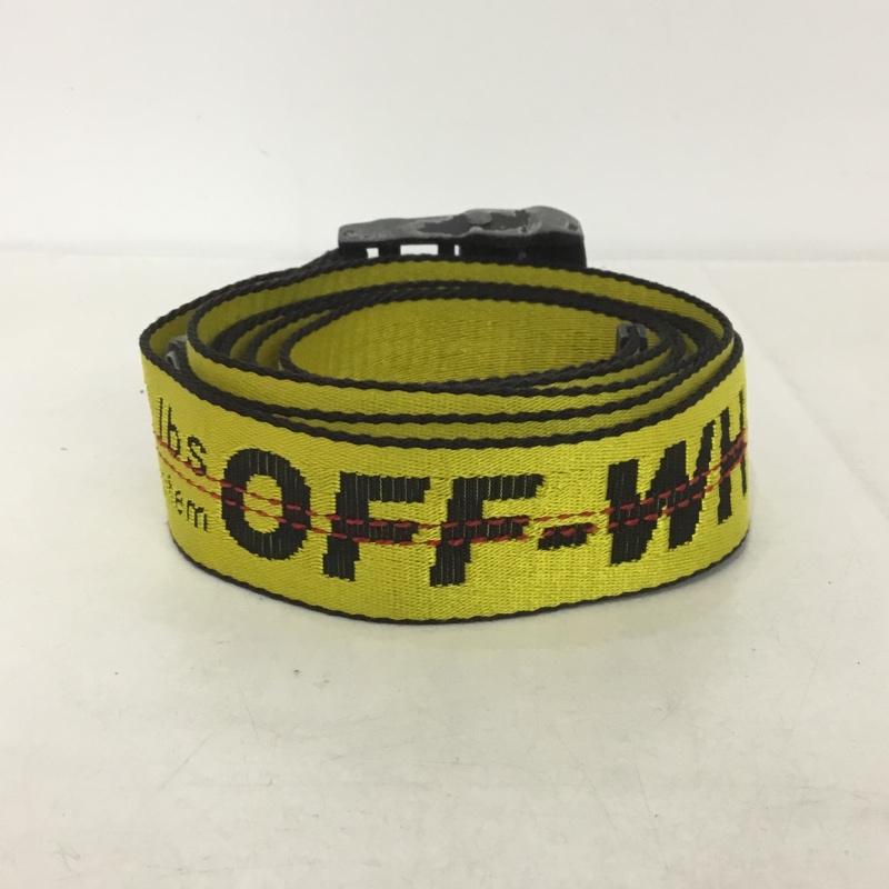 オフホワイト Off-White ベルト・バックル ベルト OWRB009E17223126 ロゴ、文字 黄 / イエロー /  メンズ USED 古着 中古 10141632