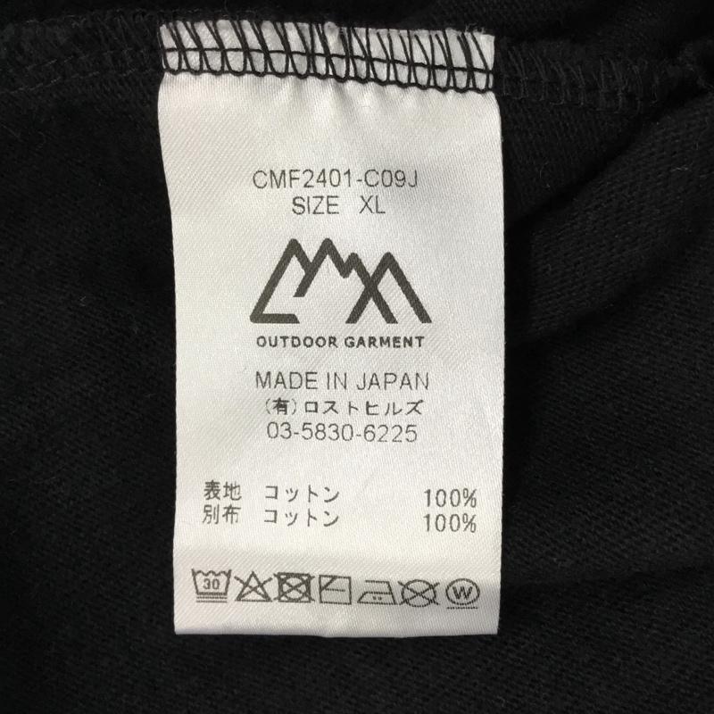 シーエムエフアウトドアガーメント CMF OUTDOOR GARMENT カットソー 半袖 半袖カットソー プリントTシャツ クルーネックカットソー XL 無地 黒 / ブラック /  メンズ USED 古着 中古 10121774