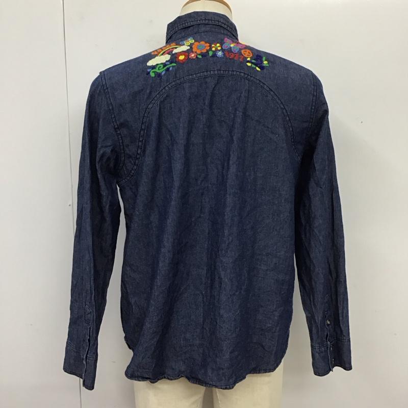 チチカカ TITICACA シャツ、ブラウス 長袖 EWMCA027-L デニムシャツ L 刺繍 インディゴ / インディゴ /  レディース USED 古着 中古 10114952