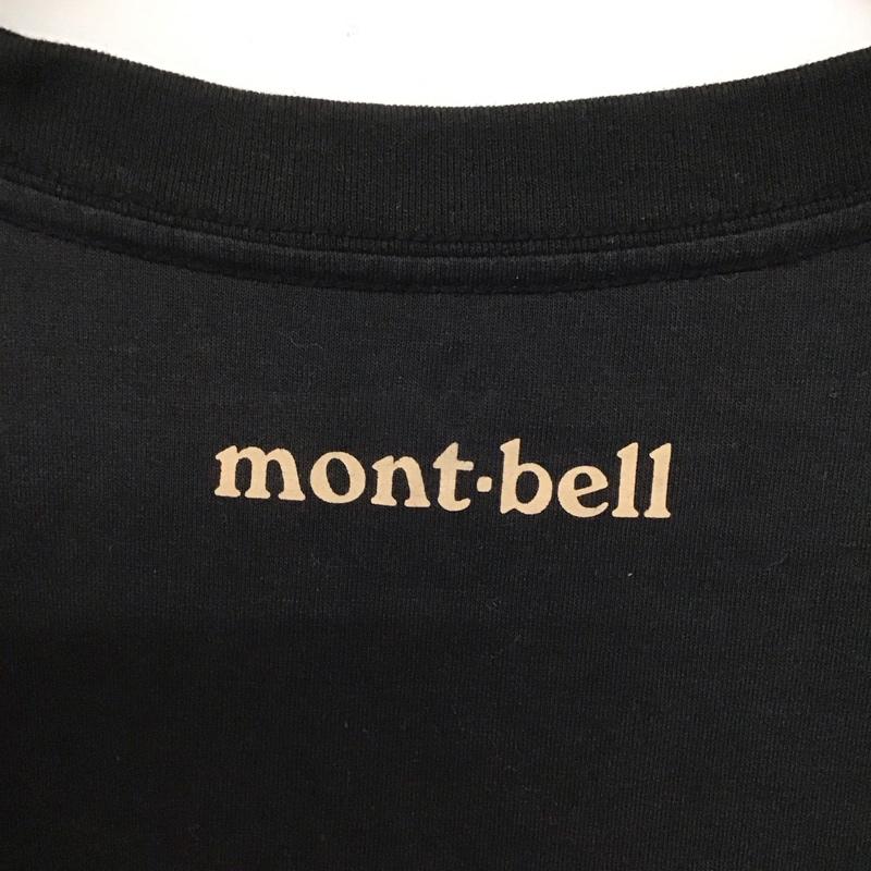 モンベル mont-bell Tシャツ 半袖 L プリント 黒 / ブラック /  メンズ USED 古着 中古 10145657