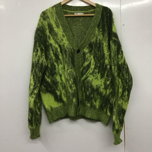 ザラ ZARA カーディガン 長袖 長袖カーディガン 前ボタン ニットカーディガン プリント マルチカラー / マルチカラー /  レディース USED 古着 中古 10144298