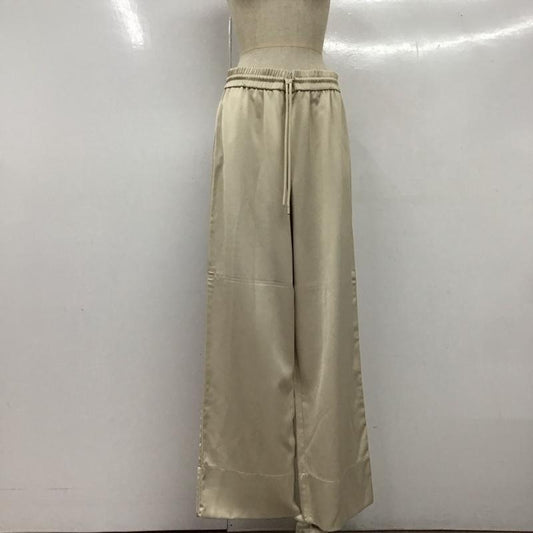ザラ ZARA パンツ ワークパンツ、ペインターパンツ ワイドパンツ カジュアルパンツ ワークパンツ L 無地 ベージュ / ベージュ /  レディース USED 古着 中古 10122429