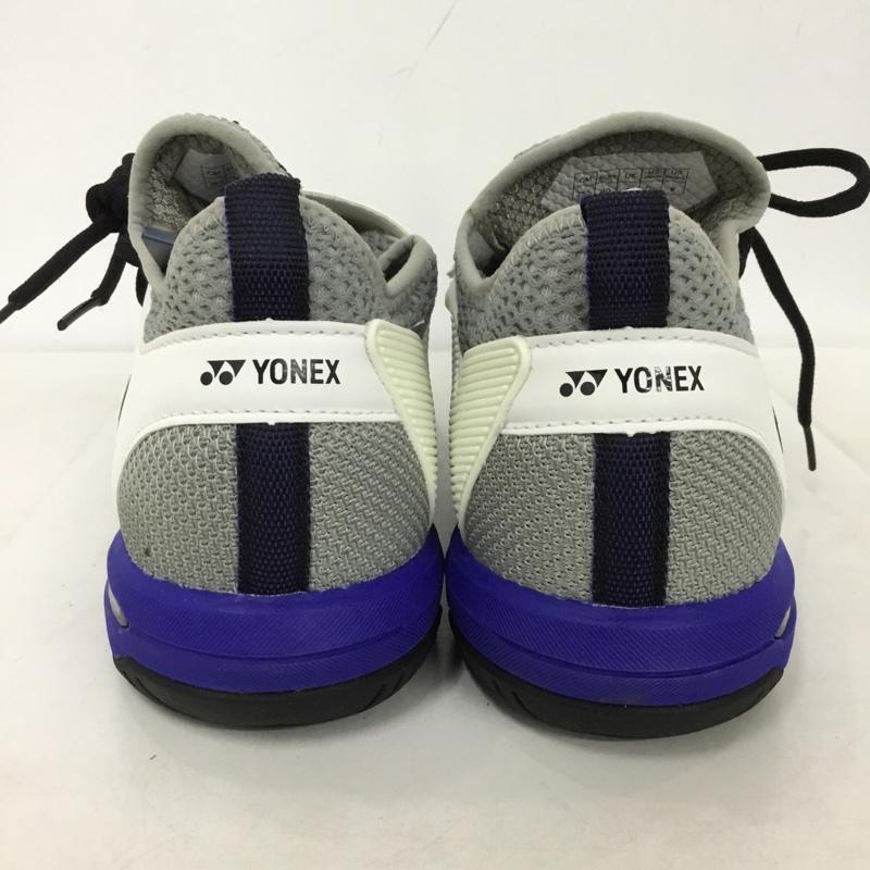 ヨネックス YONEX スニーカー スニーカー SHTF3MGC パワークッションフュージョンレブ3メンGC テニスシューズ 箱有 25.5cm 25.5cm ロゴ、文字 白 / ホワイト / X 青 / ブルー / X 灰 / グレー /  メンズ USED 古着 中古 10147960