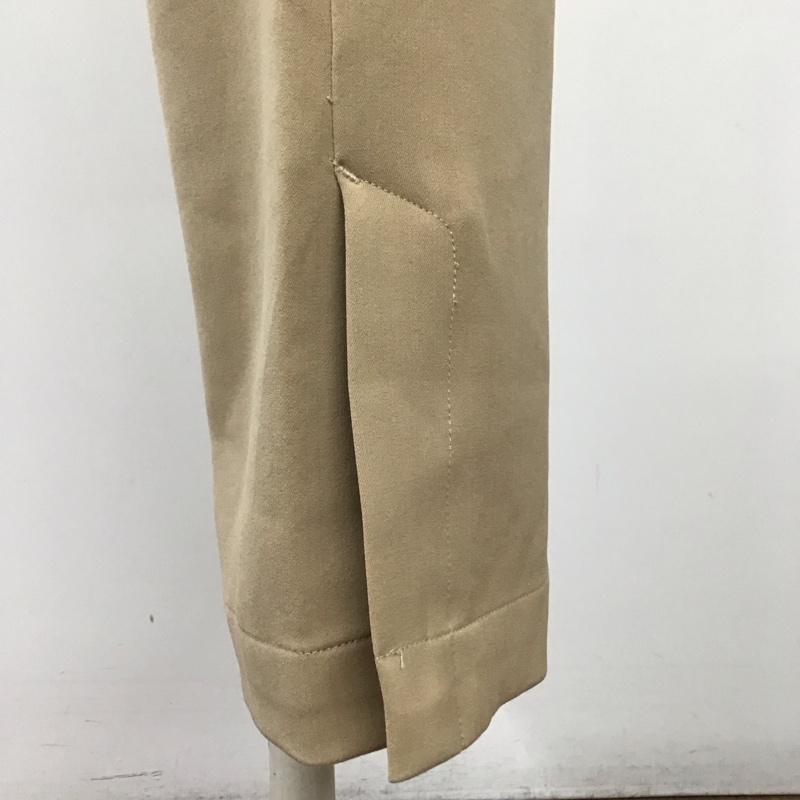 ジーナシス JEANASIS パンツ スラックス JS050405MC 裾スリット フレアパンツ S 無地 ベージュ / ベージュ /  レディース USED 古着 中古 10109026