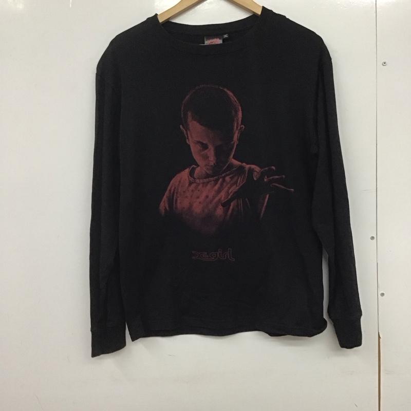 エックスガール X-girl Tシャツ 長袖 105221011018 STRANGER THINGS ELEVEN L/S TEE M プリント 黒 / ブラック /  レディース USED 古着 中古 10146293