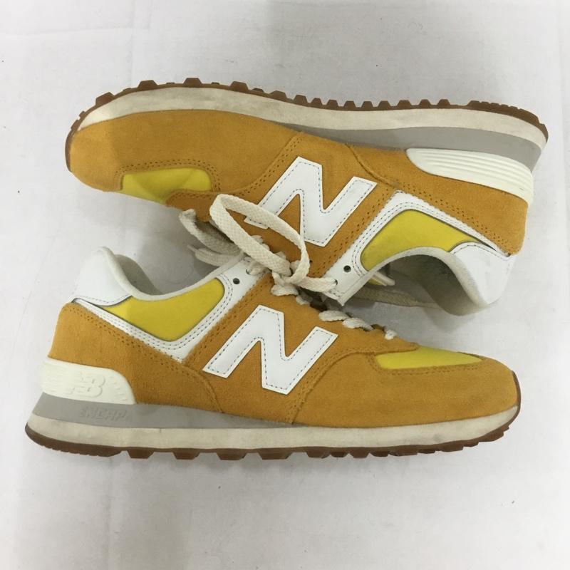 ニューバランス New Balance スニーカー スニーカー U574 RC2 25cm 25.0cm ロゴ、文字 黄 / イエロー /  レディース USED 古着 中古 10136692
