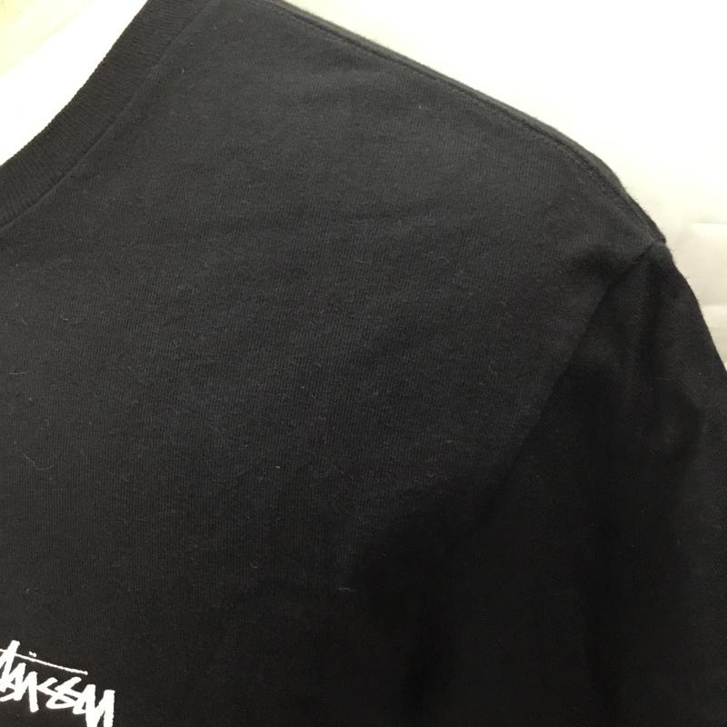 ステューシー STUSSY Tシャツ 半袖 M ロゴ、文字 黒 / ブラック /  メンズ USED 古着 中古 10106495