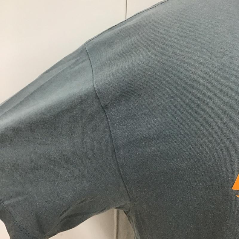 ポロジーンズカンパニー POLOJEANSCO. Tシャツ 半袖 半袖カットソー プリントTシャツ クルーネックカットソー M ロゴ、文字 灰 / グレー /  メンズ USED 古着 中古 10107134