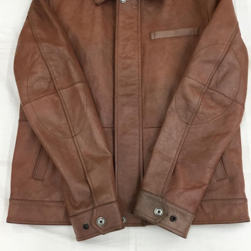 アヴィレックス AVIREX ジャケット、上着 レザージャケット L 無地 茶 / ブラウン /  メンズ USED 古着 中古 10139250