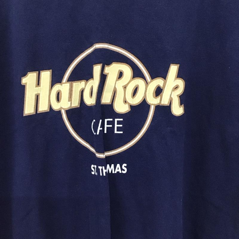 ハードロックカフェ HARD ROCK CAFE Tシャツ 半袖 半袖カットソー プリントTシャツ クルーネックカットソー L プリント 紺 / ネイビー /  メンズ USED 古着 中古 10134921