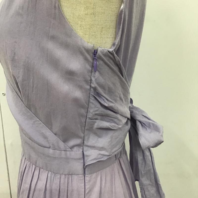 ミッシュマッシュ MISCH MASCH ワンピース ロングスカート 8-600-00553-4502-91 切替バックシャンワンピース 膝下丈 38 無地 紫 / パープル /  レディース USED 古着 中古 10107163