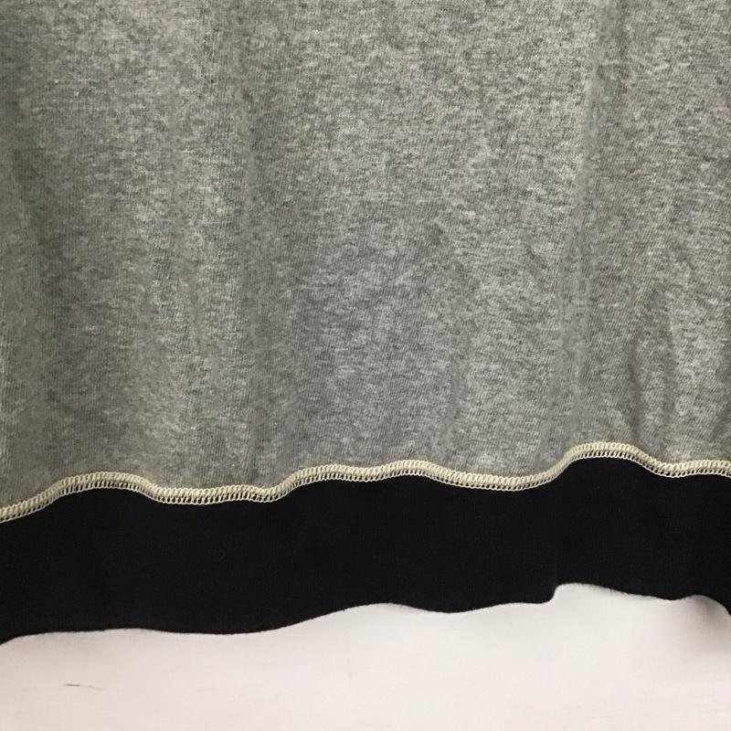 古着 USED Tシャツ 半袖 半袖カットソー プリントTシャツ ラグラン L プリント 灰 / グレー / X 黒 / ブラック /  メンズ USED 古着 中古 10145838