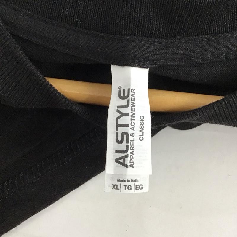 テンダーロイン TENDERLOIN Tシャツ 半袖 半袖カットソー プリントTシャツ クルーネックカットソー XL プリント 黒 / ブラック /  メンズ USED 古着 中古 10130017