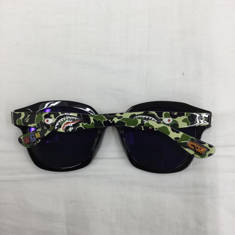 アベイシングエイプ A BATHING APE めがね・サングラス サングラス SHARK EYEWEAR シャーク　サングラス　アベイシングエイプ 総柄 X カモフラージュ柄・迷彩 黒 / ブラック /  メンズ USED 古着 中古 10120972