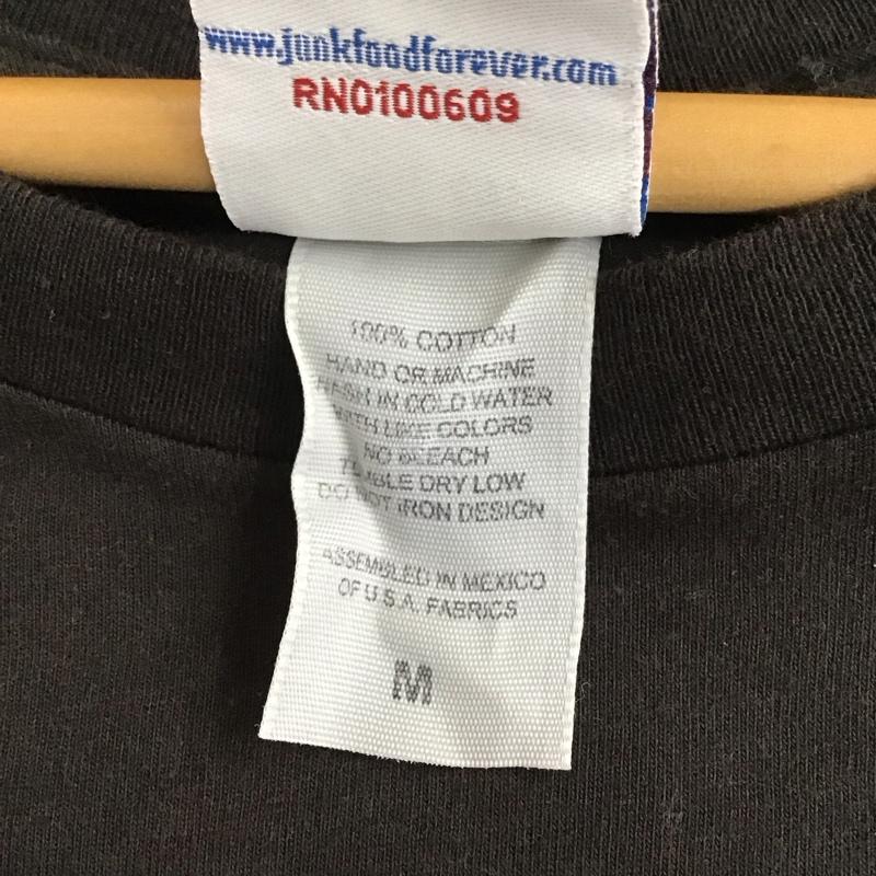 古着 USED Tシャツ 半袖 半袖カットソー プリントTシャツ クルーネックカットソー junkfood M プリント 黒 / ブラック /  メンズ USED 古着 中古 10130047