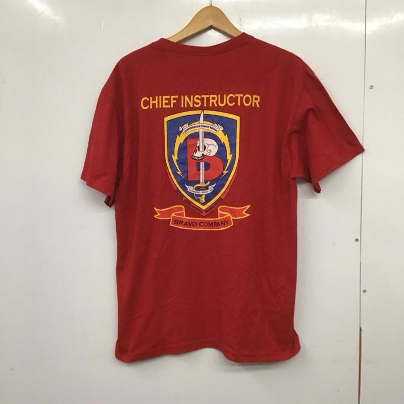 ジャージーズ JERZEES Tシャツ 半袖 半袖カットソー プリントTシャツ クルーネックカットソー L プリント 赤 / レッド /  メンズ USED 古着 中古 10140658