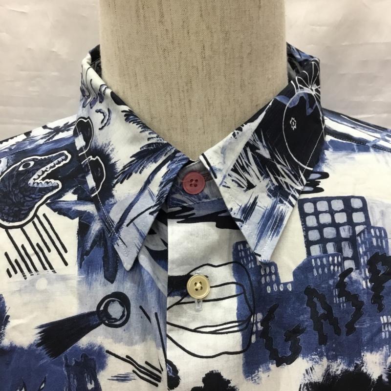 ポールスミス Paul Smith シャツ、ブラウス 長袖 パルプコミック 長袖シャツ 総柄プリントシャツ カラーシャツ 長袖カットソー L プリント マルチカラー / マルチカラー /  メンズ USED 古着 中古 10120682