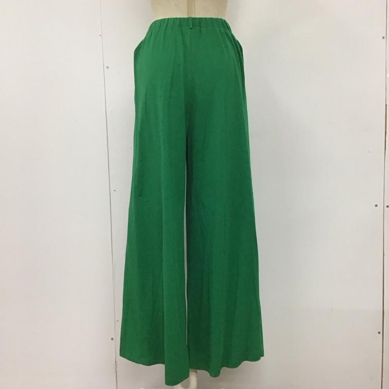 ビットコ BITTOKO ボトムス ボトムス H19152D ワイドパンツ 38 無地 緑 / グリーン /  レディース USED 古着 中古 10109465