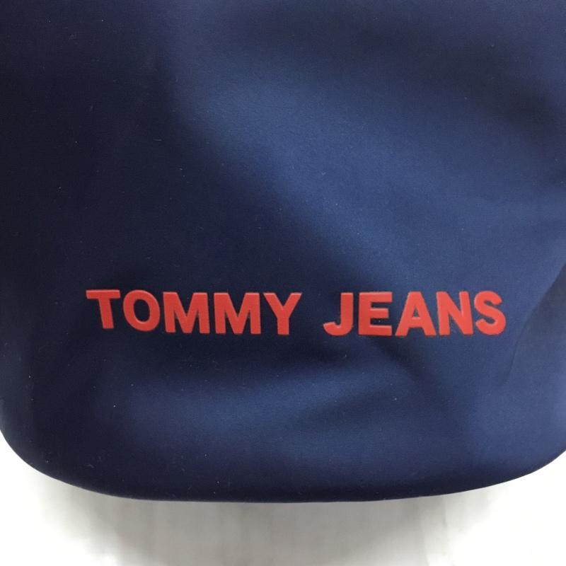 トミー ジーンズ TOMMY JEANS ハンドバッグ ハンドバッグ AW0AW08052 ミニバケツバッグ ショルダー 2WAY ロゴ、文字 紺 / ネイビー / X 赤 / レッド /  レディース USED 古着 中古 10107594