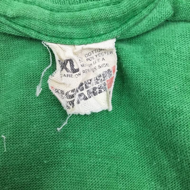 古着 USED Tシャツ 半袖 半袖カットソー プリントTシャツ クルーネックカットソー 80s screenstars XL ロゴ、文字 緑 / グリーン /  メンズ USED 古着 中古 10114165