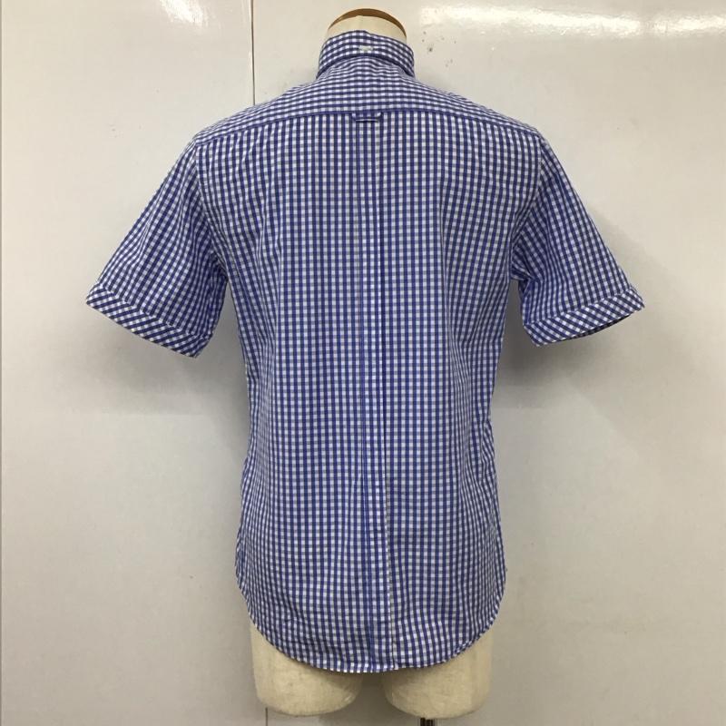 アベイシングエイプ A BATHING APE シャツ、ブラウス 半袖 半袖シャツ カラーシャツ 半袖カットソー チェックシャツ M チェック 白 / ホワイト / X 青 / ブルー /  メンズ USED 古着 中古 10112819