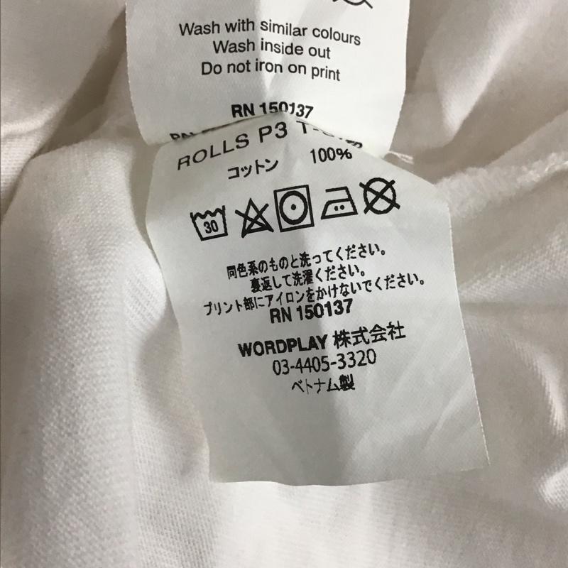 パレス PALACE Tシャツ 半袖 半袖カットソー プリントTシャツ クルーネックカットソー L プリント 白 / ホワイト /  メンズ USED 古着 中古 10115610