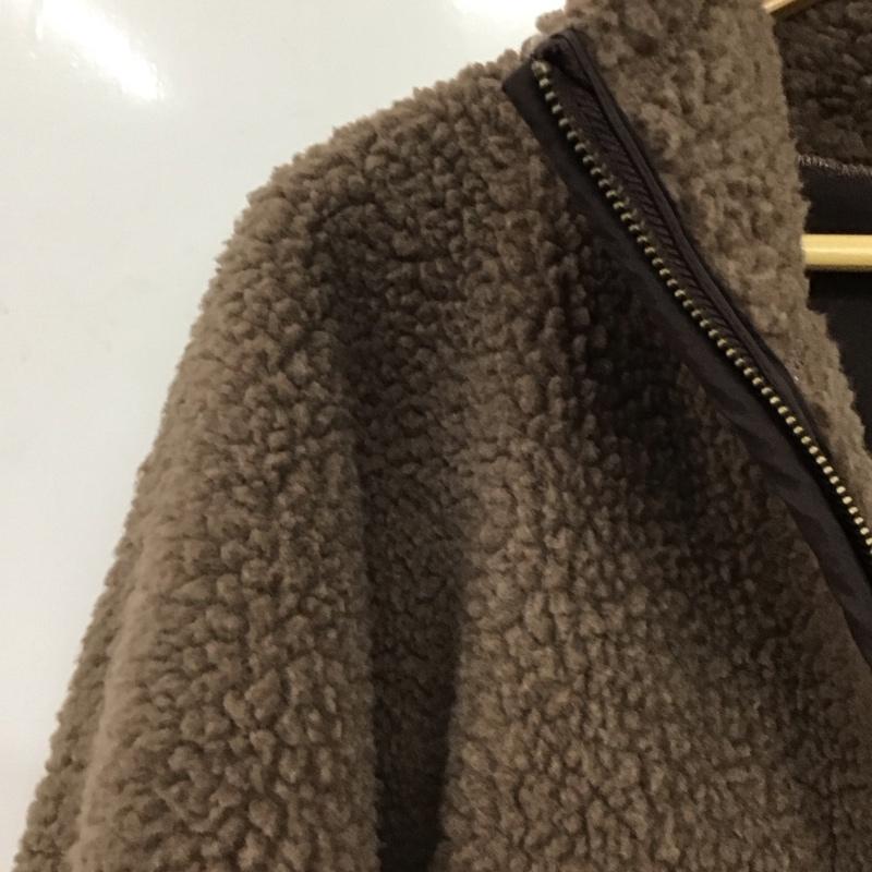 フリークスストア FREAK S STORE コート コート一般 F19-LG-103 ボアコート スタンドカラー ロング丈 FREE 無地 茶 / ブラウン /  レディース USED 古着 中古 10146618