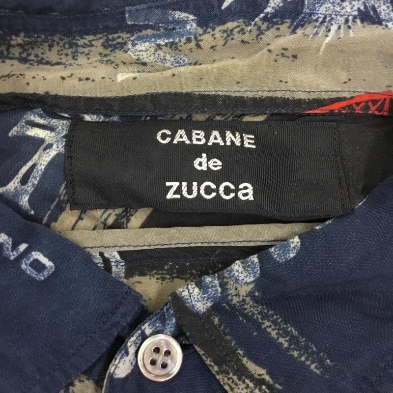 カバンドズッカ CABANE de ZUCCa シャツ、ブラウス 半袖 長袖シャツ カジュアルシャツ カラーシャツ プリントシャツ M 総柄 X プリント マルチカラー / マルチカラー /  メンズ USED 古着 中古 10106439