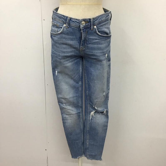 ザラウーマン ZARA WOMAN パンツ デニム、ジーンズ デニムパンツ スリムパンツ ストレッチパンツ ジーンズ 36 無地 インディゴ / インディゴ /  レディース USED 古着 中古 10117861