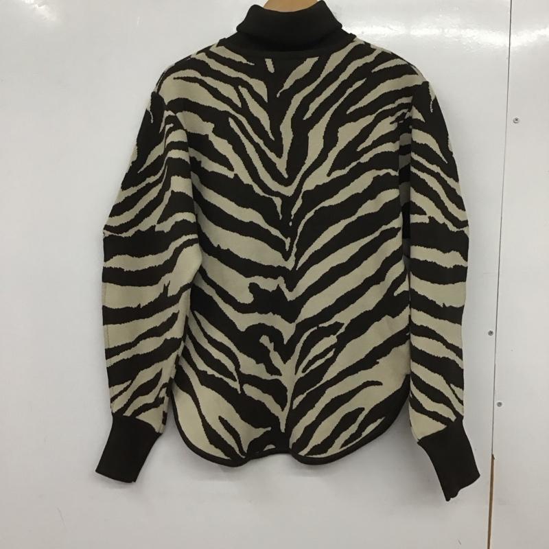 スローバイスライ THROW by SLY ニット、セーター 長袖 030DA070-5470 ZEBRA MG TURTLE TOPS FREE ゼブラ柄 マルチカラー / マルチカラー /  レディース USED 古着 中古 10140222