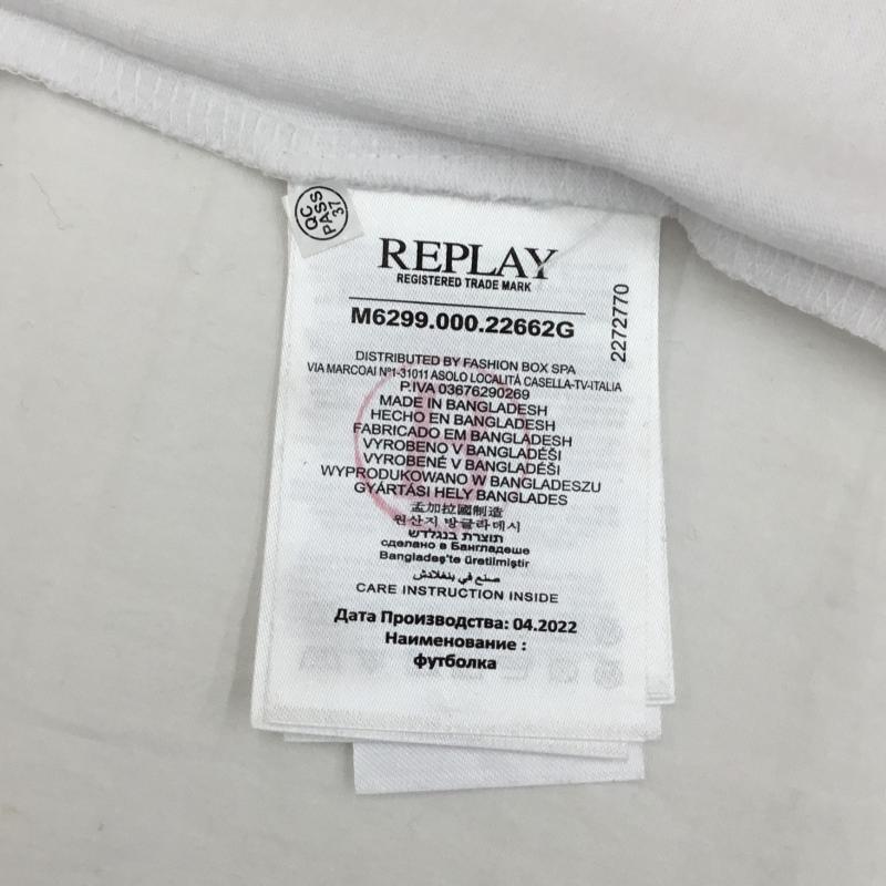 リプレイ REPLAY Tシャツ 半袖 REPLAY Tシャツ　M6299.000.22662G L プリント 白 / ホワイト /  メンズ USED 古着 中古 10127621