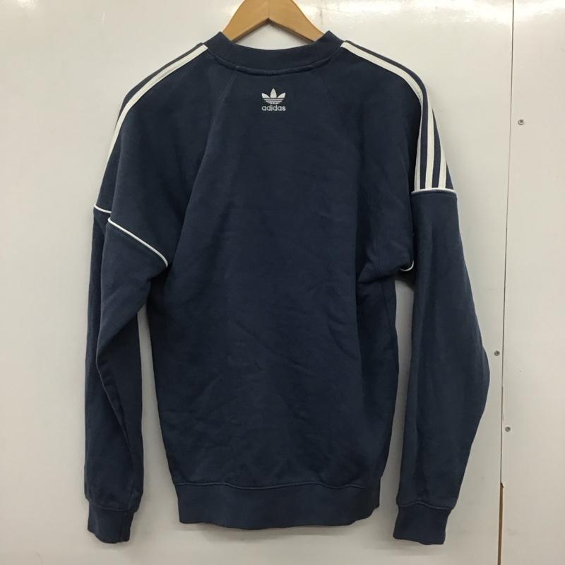アディダス adidas トレーナー 長袖 hk7345 RekiveCrewSweatshirt 長袖トレーナー XS ロゴ、文字 紺 / ネイビー /  メンズ USED 古着 中古 10139178