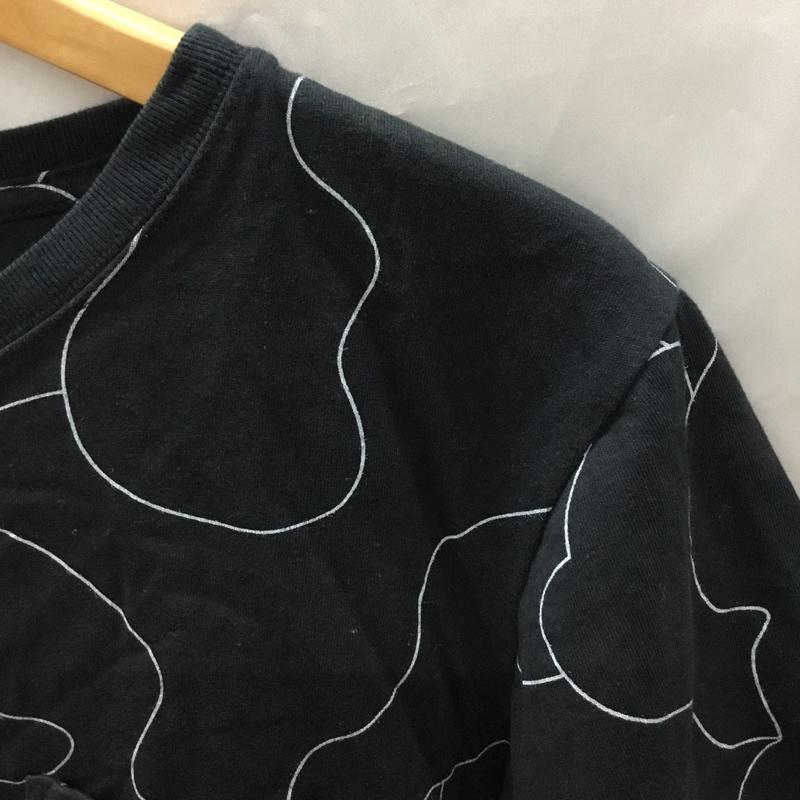 ティーケー TK Tシャツ 半袖 C01-28921 胸ポケット 3 総柄 黒 / ブラック /  メンズ USED 古着 中古 10117774